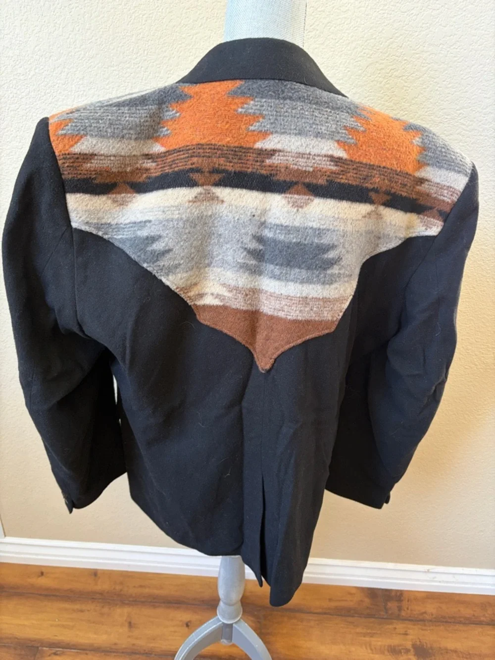 Vintage Silverado USA Made Southwestern Wool Blend Western Blazer Like New XL